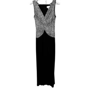 Vintage J. Ribkoff Holiday Christmas Couture Joseph Cocktail Evening Gown Dress